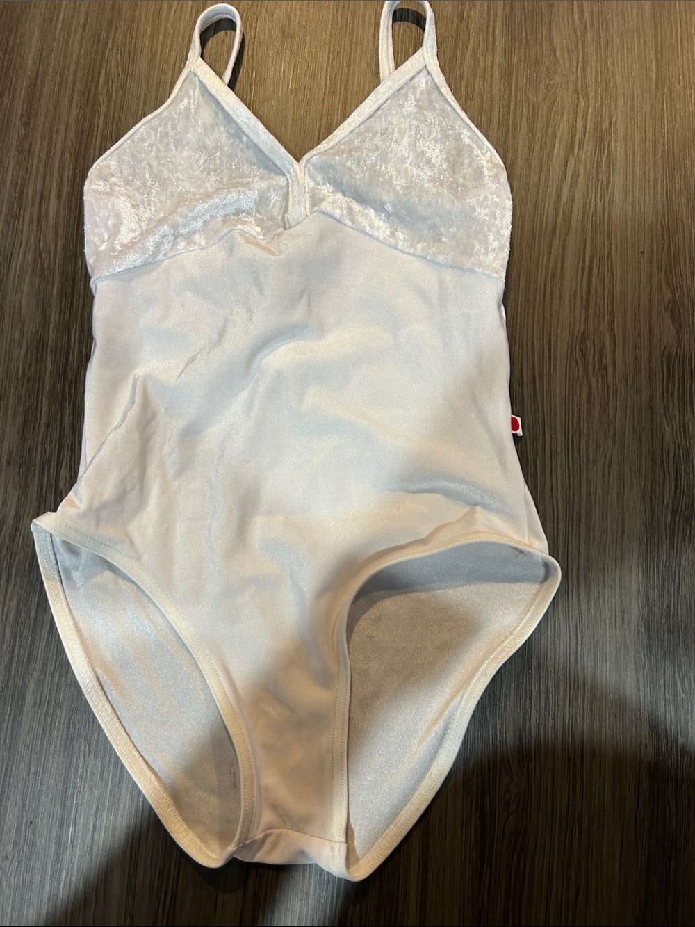 Yumiko White Velvet-Top Bodysuit